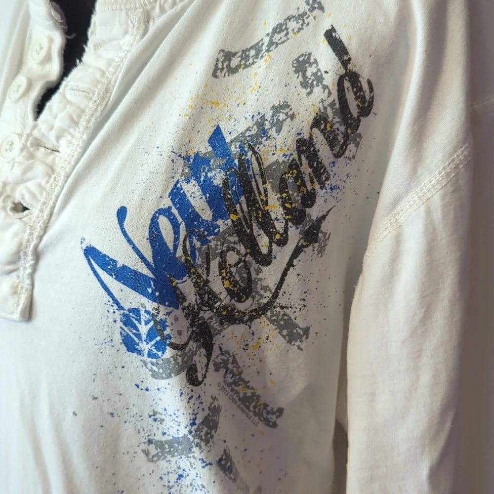 Women's New Holland Long Sleeve Tee With Button Chest - Picture 2 of 4